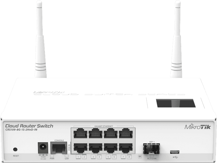 SKU: 10000144 Комутатор MikroTik CRS109-8G-1S-2HnD-IN - Image 1