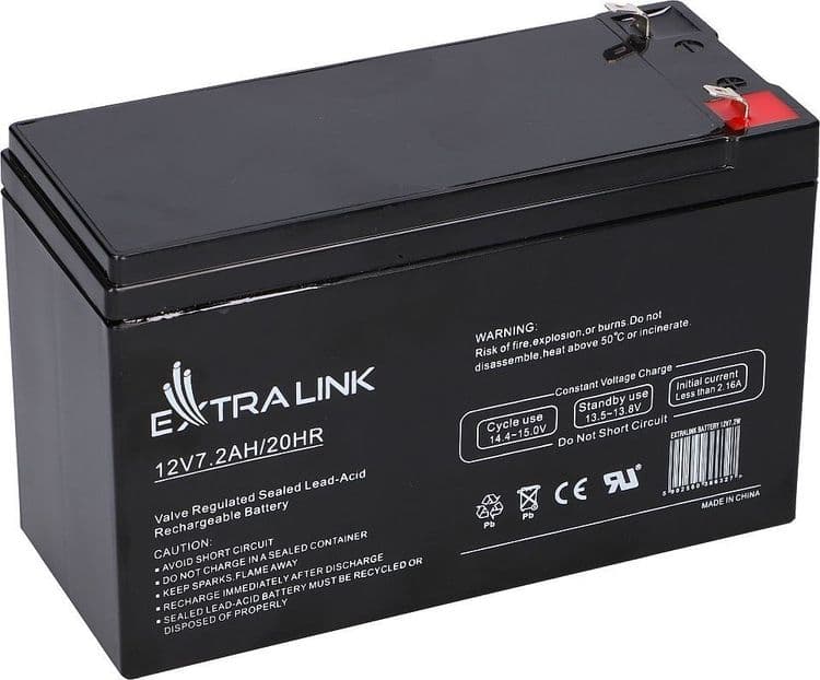 SKU: 10190624 Акумулятор Akumulator Battery Extralink 12V 7.2AH - Image 1