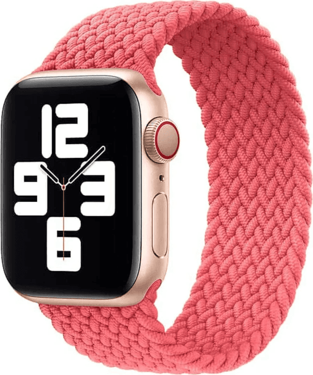 SKU: AKS048 Ремінець Woven Single Loop для Apple Watch 42-44 mm Pink "S" - Image 1