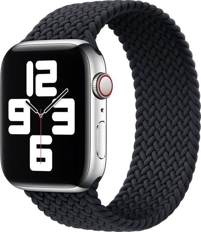 SKU: AKS051 Ремінець Woven Single Loop для Apple Watch 42-44 mm Charcoal "M" - Image 1