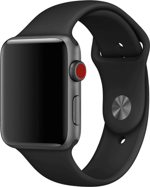 SKU: AKS056 Ремінець Sport Band для Apple Watch 42-44 mm Black - Image 1