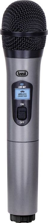 SKU: LPNA041847152 Бездротовий односпрямований динамічний мікрофон Trevi 0EM40100 R до 20 метрів, Silver (OpenBox) - Image 1