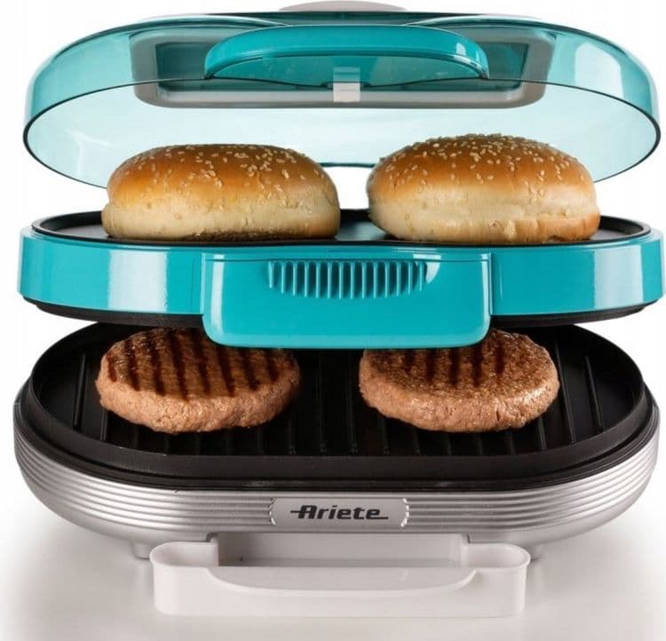 SKU: LPNA051644175 Бутербродниця ARIETE Hamburger 0205 Blue 1200 Вт (вживаний) - Image 1