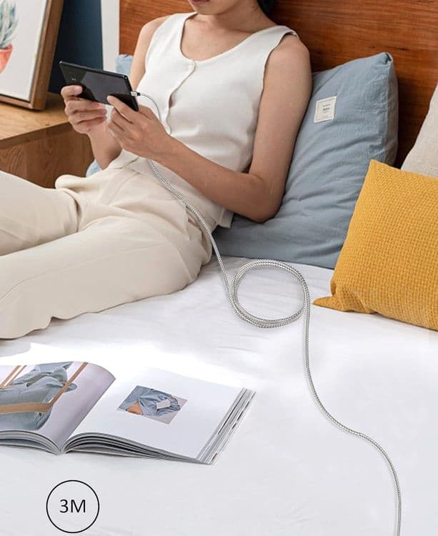 SKU: LPNA269631342 Кабель IDISON USB to Lightning 3 м Сірий (OpenBox) - Image 1