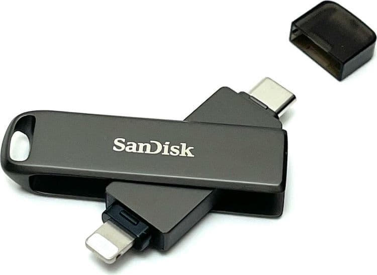 SKU: LPNHE769042427 Флешка USB SanDisk iXpand Luxe 64GB Black/Silver (OpenBox) - Image 1