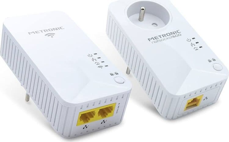 SKU: LPNIC012855224 Розетка Powerline Duo Wi-Fi 600 Metronic 495469 (OpenBox) - Image 1