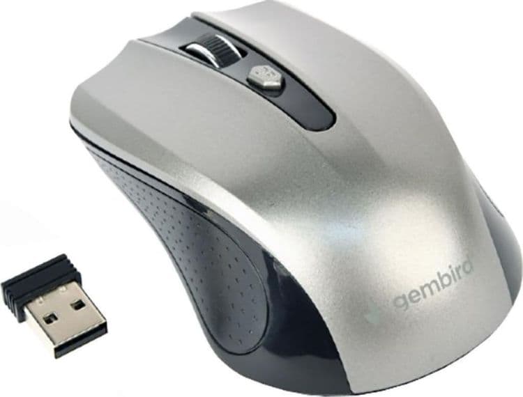 SKU: MUSW4B04BGWI Миша бездротова Gembird MUSW-4B-04 Wireless 2.4GHz Black/Grey - Image 1