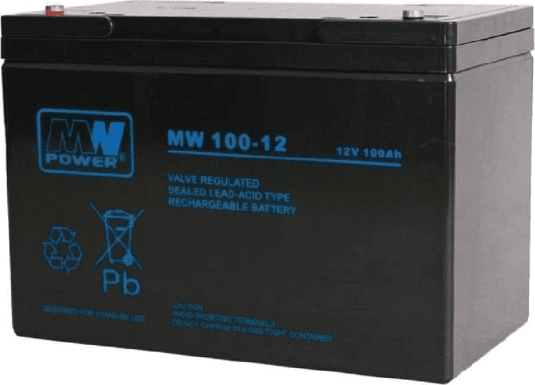 SKU: MWP 100-12h Акумулятор AGM MWP 100Ah 12V 12 років служби - Image 1