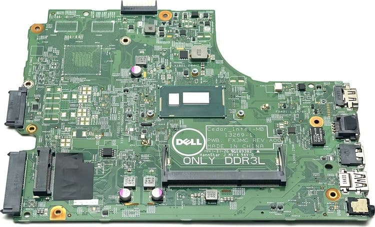 SKU: ZMP021 Материнська плата для ноутбука Dell Inspiron 3542, 3543, 5748, 5749 FX3MC ( i3-4005U ) (вживаний) - Image 1