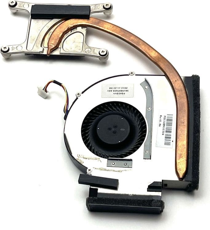 SKU: ZST163 Система охолодження, мідна трубка з вентилятором для ноутбука Lenovo ThinkPad T520 4 Pin (вживаний) - Image 1