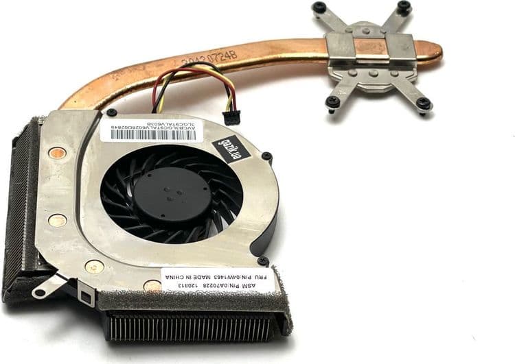SKU: ZST250 Система охолодження, мідна трубка з вентилятором для ноутбука Lenovo ThinkPad L520 3 Pin (вживаний) - Image 1