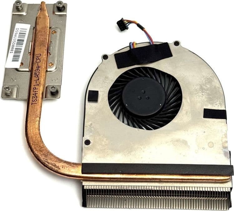 SKU: ZST361 Система охолодження, мідна трубка з вентилятором для ноутбука Lenovo IdeaPad B580, V580, V580C, B590, B480, B490, M490 4 Pin (вживаний) - Image 1