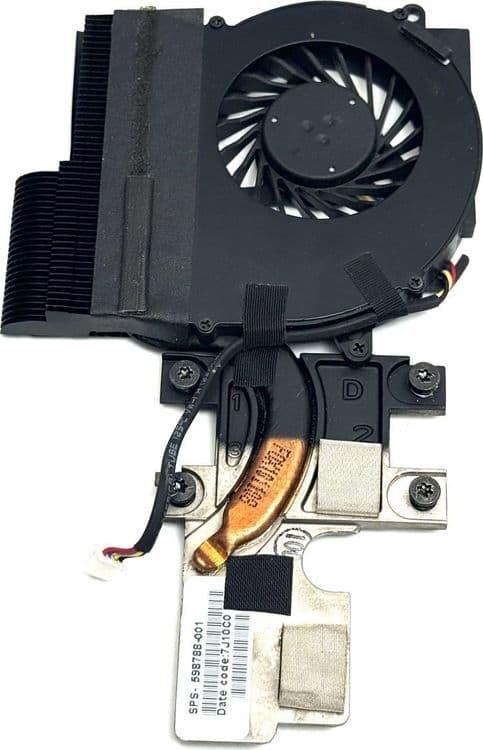 SKU: ZST378 Система охолодження, мідна трубка з вентилятором для ноутбука HP EliteBook 2540p 4 Pin (вживаний) - Image 1