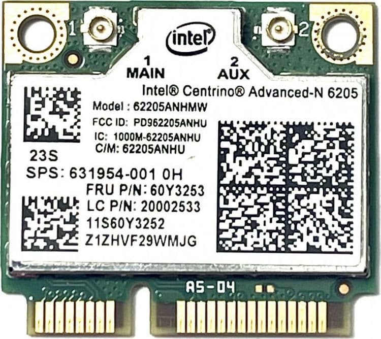 SKU: ZWIFI039 Wi-Fi модуль Intel Centrino Advanced N 6205 (62205ANHMW) - Image 1