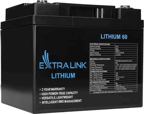 SKU: 11000149 Акумуляторна літієва батарея EXTRALINK LIFEPO4 12.8V 200AH, BMS - Image 1