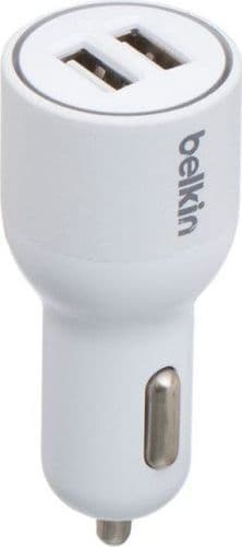 SKU: AKS020 Автомобільний зарядний пристрій Belkin 2 USB 2.1 A White (F8J071) - Image 1