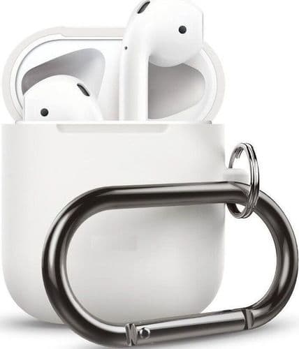 SKU: AKS021 Чохол Hang Silicone Case для Apple AirPods 1/2 White (HANG-WH) - Image 1