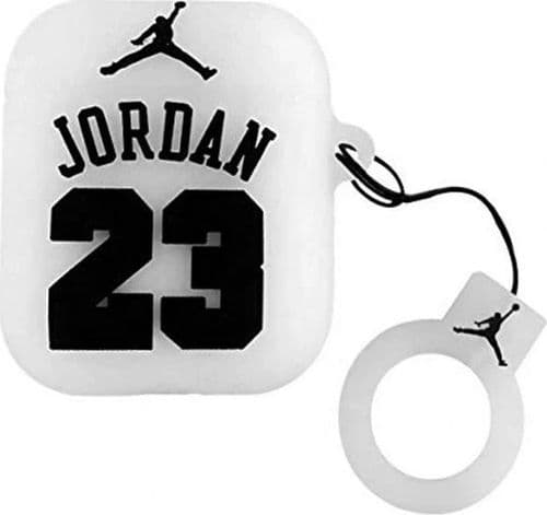 SKU: AKS023 Чохол Silicone Case Jordan для Apple AirPods 1/2 White (JOR) - Image 1