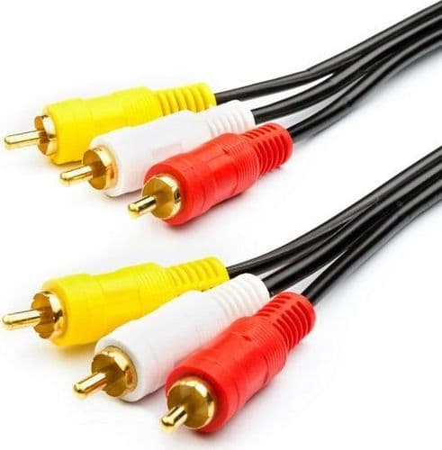 SKU: CB007 Кабель мультимедійний 3RCA to 3RCA 3 м Чорний (3RCA) - Image 1