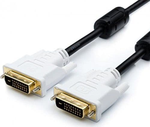 SKU: CB014 Кабель мультимедійний DVI to DVI 1,5 м Чорний (5K0540951) вживаний - Image 1