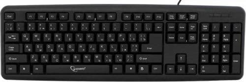 SKU: KL003 Клавіатура дротова Gembird KB-103-UA PS/2 Black (ENG / RU / UA) - Image 1