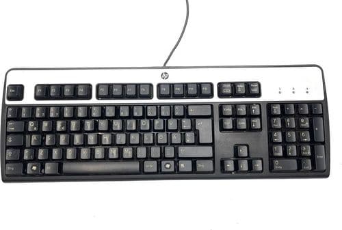 SKU: KL009 Клавіатура дротова HP KM-0316 USB Black/Grey (ENG) Вживаний - Image 1