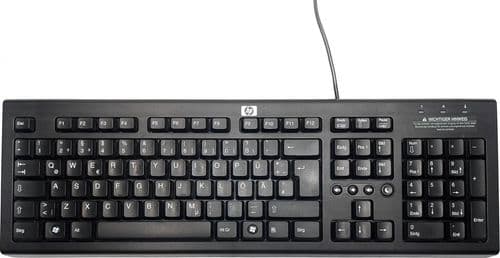 SKU: KL010 Клавіатура дротова HP PR1101U USB Black (ENG) Вживаний - Image 1