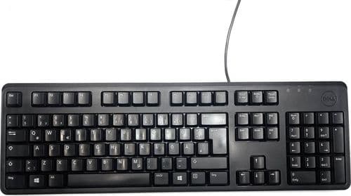 SKU: KL011 Клавіатура дротова Dell KB212-B USB Black (ENG) Вживаний - Image 1