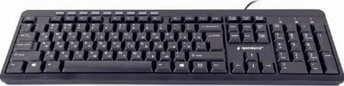 SKU: KL017 Клавіатура дротова Gembird KB-UM-106-UA USB Black (ENG / RU / UA) - Image 1