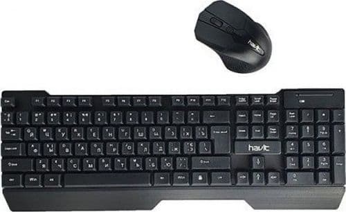 SKU: KM001 Комплект бездротовий Havit KB279GCM Wireless 2.4GHz Black (ENG / RU / UA) - Image 1