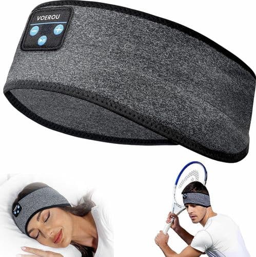 SKU: LPNHE780528458 Навушники для сну Bluetooth V5.2, навушники Voerou з регульованою пов’язкою на голову - Image 1