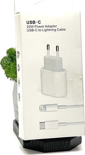 SKU: LPNHK150061493 Мережевий зарядний пристрій Apple USB Type-C 3 A White (20W) - Image 1