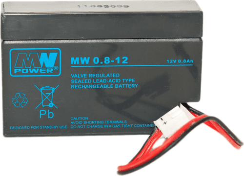 SKU: MW 0,8-12 Акумулятор AGM MW 0,8Ah 12V 6-9 років служби - Image 1