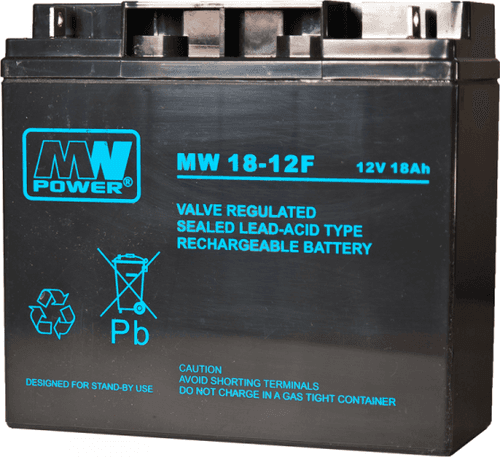 SKU: MW 18-12 Акумулятор AGM MW 18Ah 12V 6-9 років служби M5 (T13) - Image 1