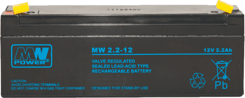 SKU: MW 2,2-12 Акумулятор AGM MW 2,2Ah 12V 6-9 років служби - Image 1